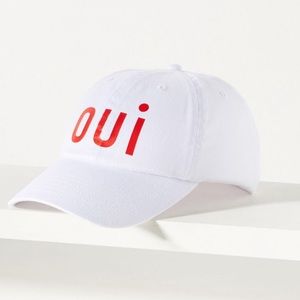 Clare V x Anthropologie OUI Baseball Hat